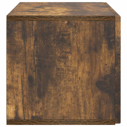 Väggmonterad TV-bänk Rökt ek 78,5 x 31 x 30 cm Konstruerat trä