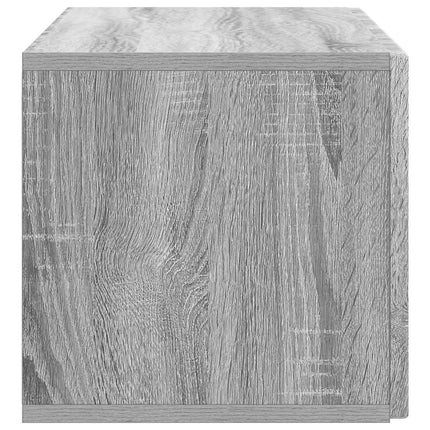 Väggmonterad TV-bänk Grå sonoma-ek 78,5 x 31 x 30 cm