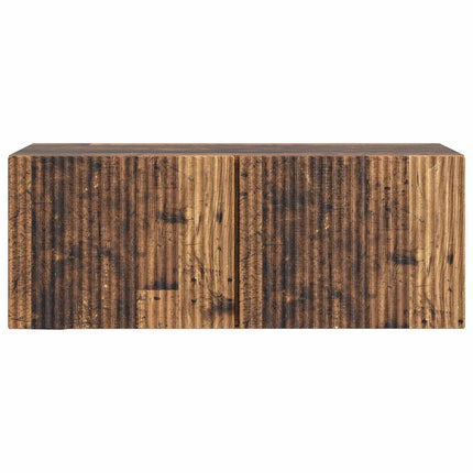 Väggmonterad TV-bänk Väggmonterad Gammalt trä 78,5 x 31 x 30 cm