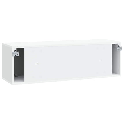 Väggmonterad TV-bänk Vit 98 x 31 x 30 cm Konstruerat trä