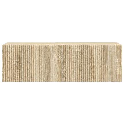 Väggmonterad TV-bänk Sonoma-ek 98 x 31 x 30 cm Konstruerat trä