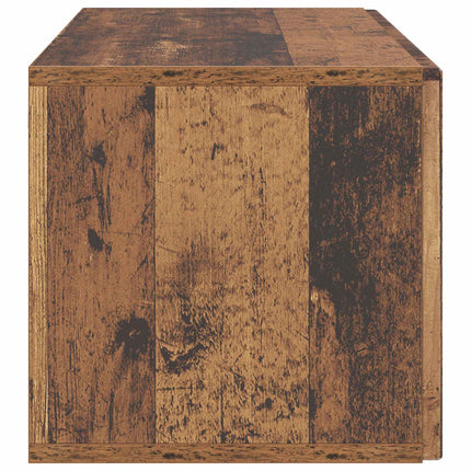 Väggmonterad TV-bänk Väggmonterad Gammalt trä 98 x 31 x 30 cm