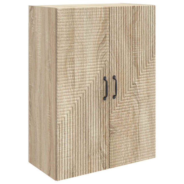 Väggmonterat skåp Sonoma-ek 66 x 34,5 x 90 cm Konstruerat trä