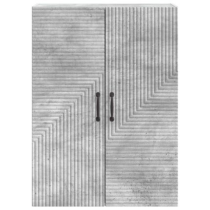 Väggmonterat skåp Betonggrå 66 x 34,5 x 90 cm Konstruerat trä