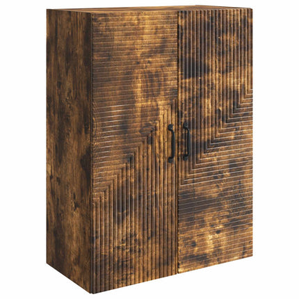 Väggmonterat skåp Rökt ek 66 x 34,5 x 90 cm Konstruerat trä