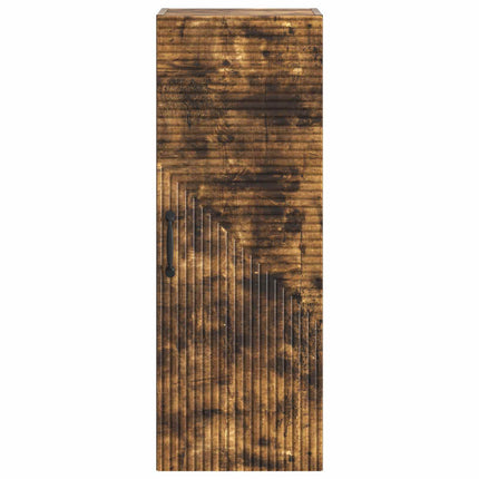 Väggmonterat skåp Rökt ek 33 x 34,5 x 90 cm Konstruerat trä