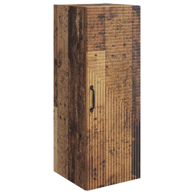 Väggmonterat skåp Gammalt trä 33 x 34,5 x 90 cm Konstruerat trä