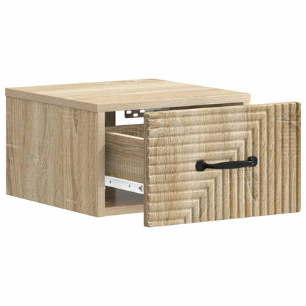 Väggmonterat Sängbord 2 pcs Sonoma-ek 34,5 x 33 x 20 cm