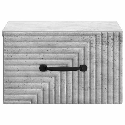 Väggmonterat Sängbord 2 pcs Betonggrå 34,5 x 33 x 20 cm