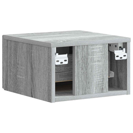 Väggmonterat Sängbord 2 pcs Grå sonoma-ek 34,5 x 33 x 20 cm