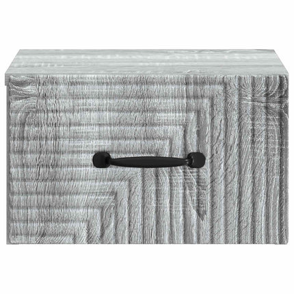 Väggmonterat Sängbord 2 pcs Grå sonoma-ek 34,5 x 33 x 20 cm