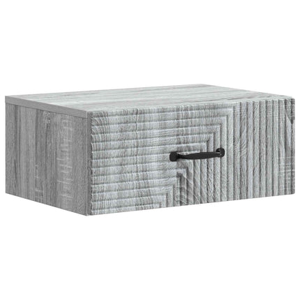 Väggmonterat Sängbord 2 pcs Grå sonoma-ek 49 x 34,5 x 20 cm