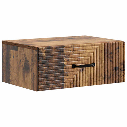Väggmonterat Sängbord 2 pcs Gammalt trä 49 x 34,5 x 20 cm