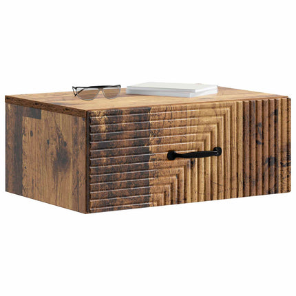 Väggmonterat Sängbord 2 pcs Gammalt trä 49 x 34,5 x 20 cm