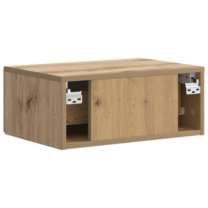 Väggmonterat Sängbord 2 pcs Artisan-ek 49 x 34,5 x 20 cm