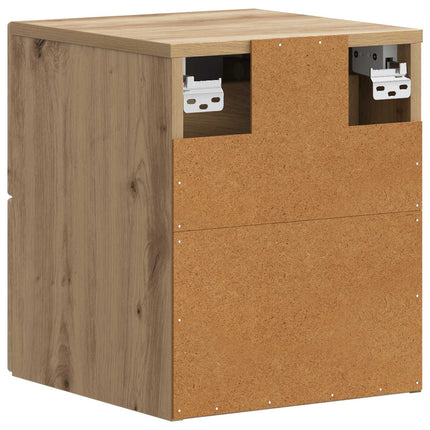 Väggmonterat Sängbord 2 pcs Artisan-ek 34,5 x 33 x 40 cm