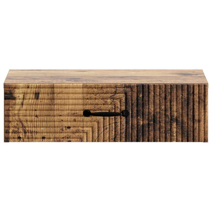 Väggmonterad sidobord Gammalt trä 59 x 34,5 x 17 cm