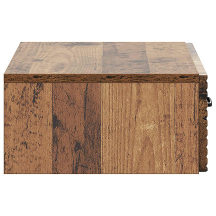 Väggmonterad sidobord Gammalt trä 59 x 34,5 x 17 cm