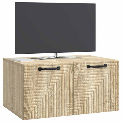 Väggmonterad TV-bänk Väggmonterad Sonoma-ek 59,5 x 41 x 30 cm