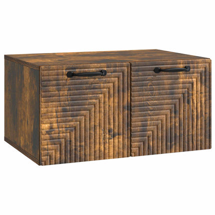 Väggmonterad TV-bänk Rökt ek 59,5 x 41 x 30 cm Konstruerat trä
