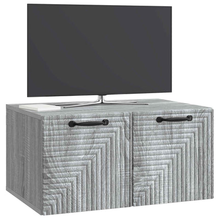 Väggmonterad TV-bänk Grå sonoma-ek 59,5 x 41 x 30 cm