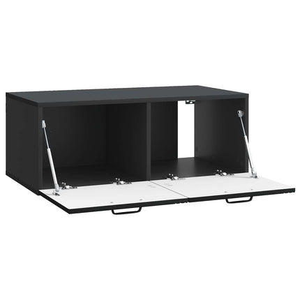 Väggmonterad TV-bänk Svart 78,5 x 41 x 30 cm Konstruerat trä