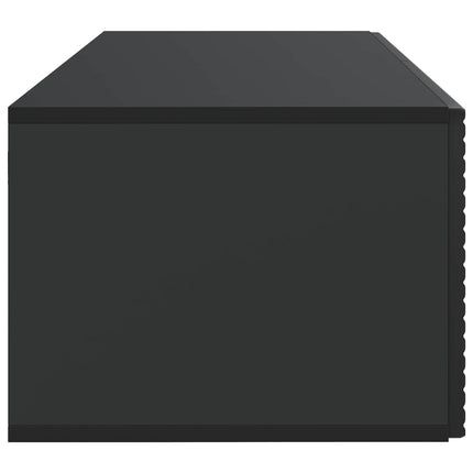 Väggmonterad TV-bänk Svart 78,5 x 41 x 30 cm Konstruerat trä