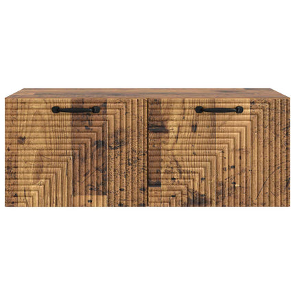 Väggmonterad TV-bänk Väggmonterad Gammalt trä 78,5 x 41 x 30 cm