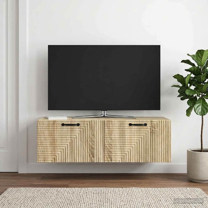 Väggmonterad TV-bänk Sonoma-ek 98 x 41 x 30 cm Konstruerat trä