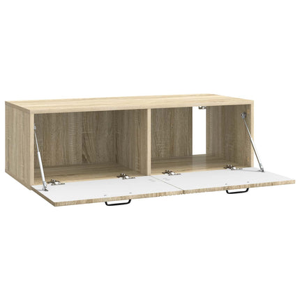 Väggmonterad TV-bänk Sonoma-ek 98 x 41 x 30 cm Konstruerat trä