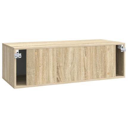 Väggmonterad TV-bänk Sonoma-ek 98 x 41 x 30 cm Konstruerat trä