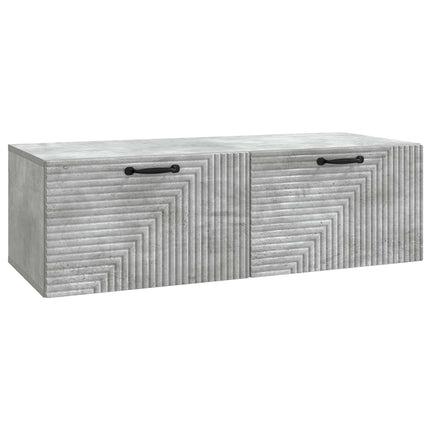 Väggmonterad TV-bänk Betonggrå 98 x 41 x 30 cm Konstruerat trä