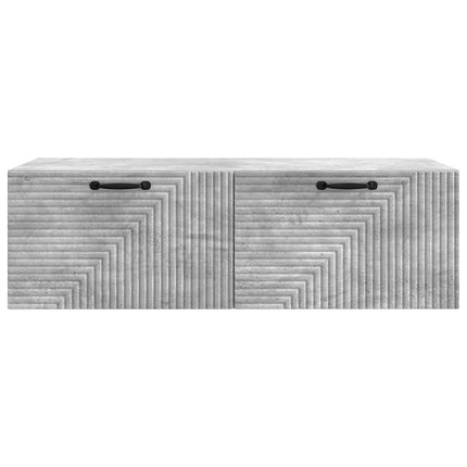 Väggmonterad TV-bänk Betonggrå 98 x 41 x 30 cm Konstruerat trä