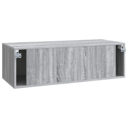 Väggmonterad TV-bänk Väggmonterad Grå sonoma-ek 98 x 41 x 30 cm