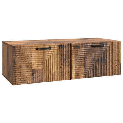 Väggmonterad TV-bänk Väggmonterad Gammalt trä 98 x 41 x 30 cm