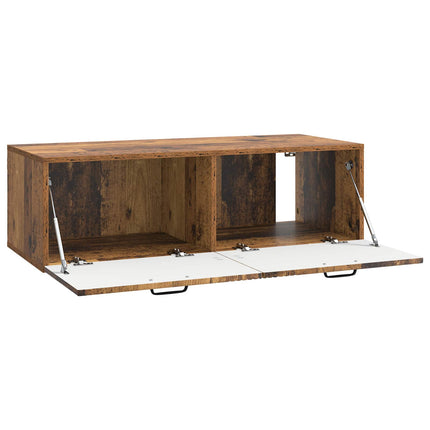 Väggmonterad TV-bänk Väggmonterad Gammalt trä 98 x 41 x 30 cm