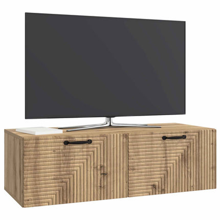 Väggmonterad TV-bänk Artisan-ek 98 x 41 x 30 cm Konstruerat trä