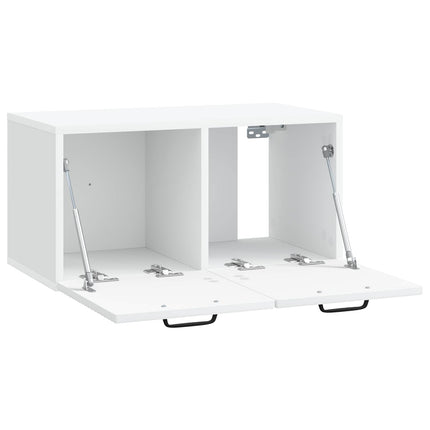 Väggmonterad TV-bänk Vit 59,5 x 31 x 30 cm Konstruerat trä