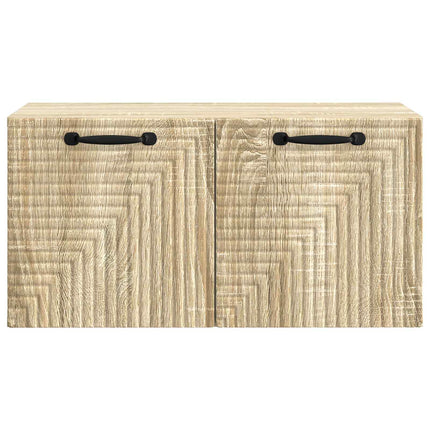 Väggmonterad TV-bänk Väggmonterad Sonoma-ek 59,5 x 31 x 30 cm