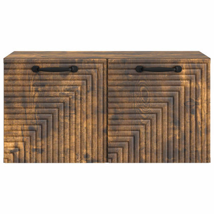 Väggmonterad TV-bänk Rökt ek 59,5 x 31 x 30 cm Konstruerat trä