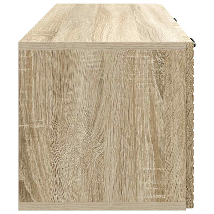 Väggmonterad TV-bänk Väggmonterad Sonoma-ek 78,5 x 31 x 30 cm