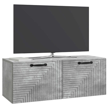Väggmonterad TV-bänk Väggmonterad Betonggrå 78,5 x 31 x 30 cm