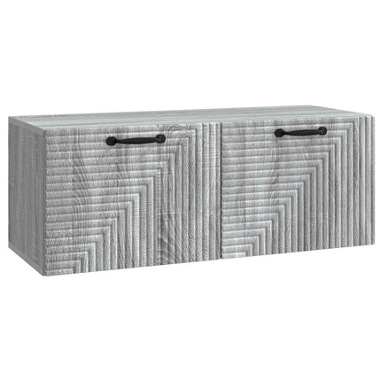 Väggmonterad TV-bänk Grå sonoma-ek 78,5 x 31 x 30 cm
