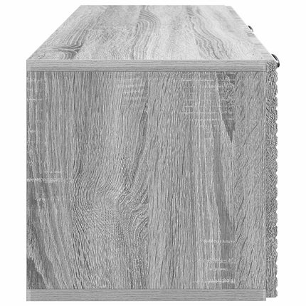 Väggmonterad TV-bänk Grå sonoma-ek 78,5 x 31 x 30 cm