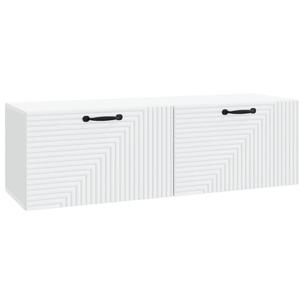 Väggmonterad TV-bänk Vit 98 x 31 x 30 cm Konstruerat trä