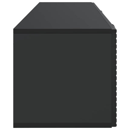Väggmonterad TV-bänk Svart 98 x 31 x 30 cm Konstruerat trä