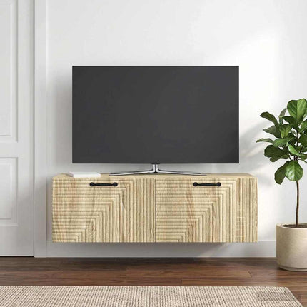 Väggmonterad TV-bänk Sonoma-ek 98 x 31 x 30 cm Konstruerat trä