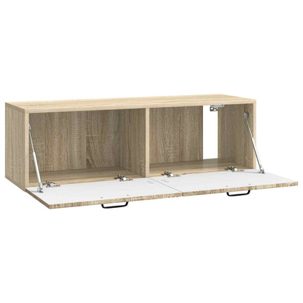 Väggmonterad TV-bänk Sonoma-ek 98 x 31 x 30 cm Konstruerat trä