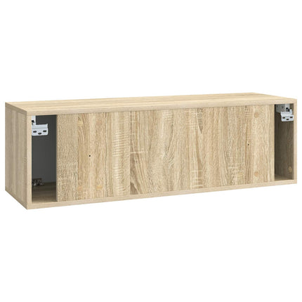 Väggmonterad TV-bänk Sonoma-ek 98 x 31 x 30 cm Konstruerat trä