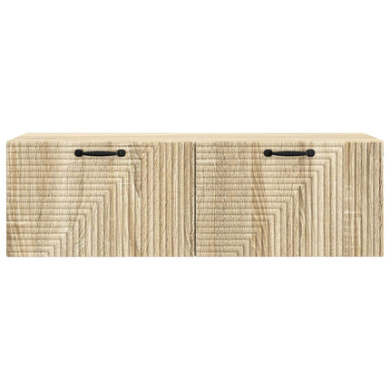 Väggmonterad TV-bänk Sonoma-ek 98 x 31 x 30 cm Konstruerat trä